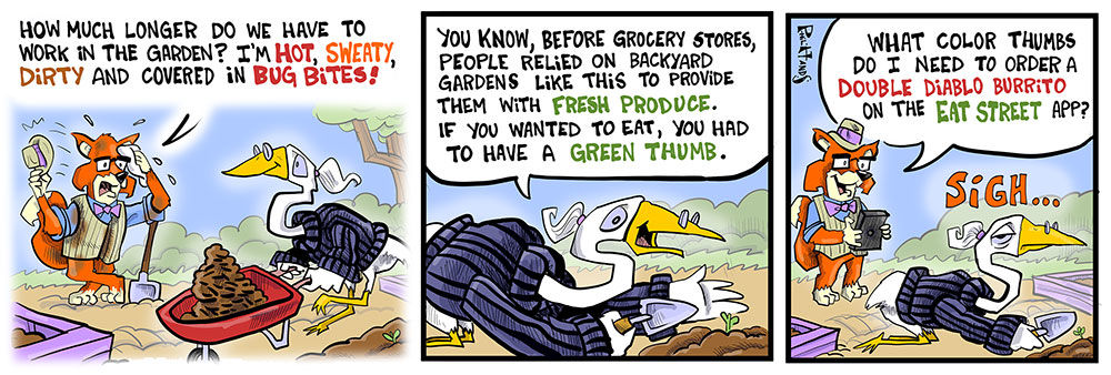 In the garden